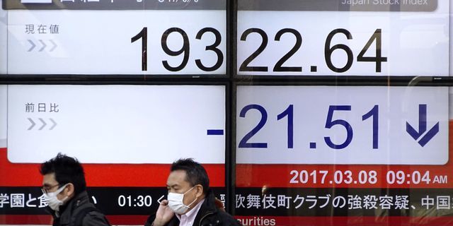 Asian shares descend on US strikes on Syria