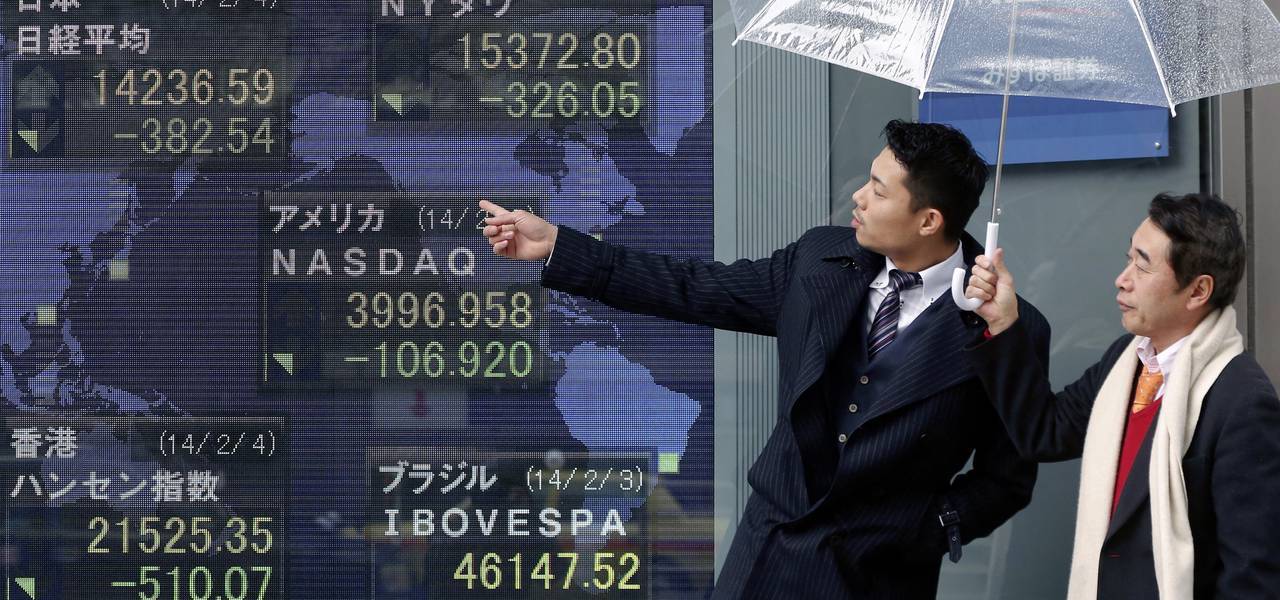 Asian stocks are mixed with slumping Tokyo and Shanghai 