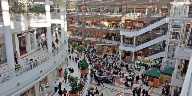 American retail mall vacancies stand still in the first quarter