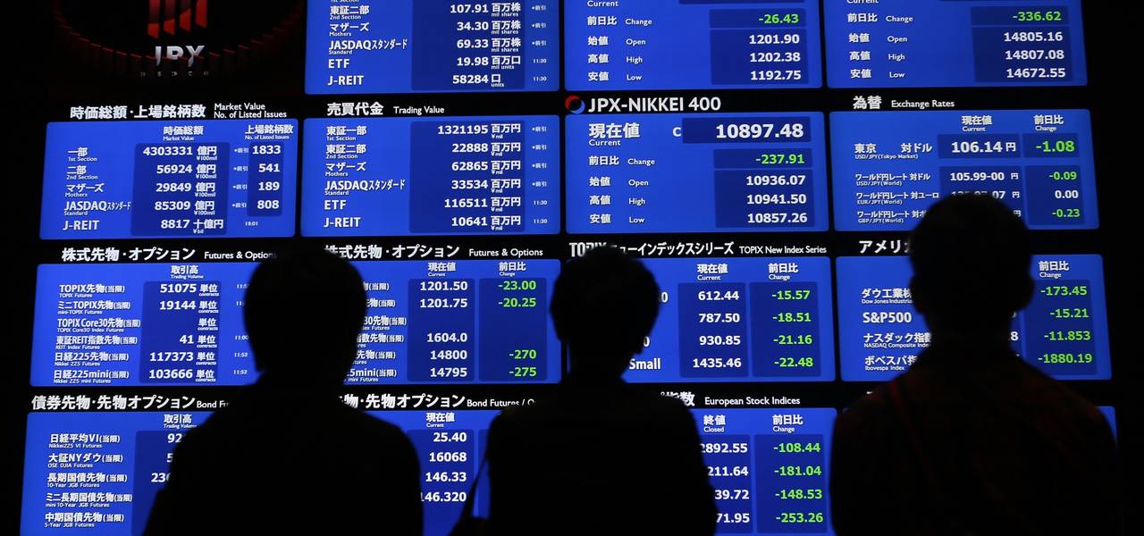 Asian equities are sluggish after Wall Street dives 