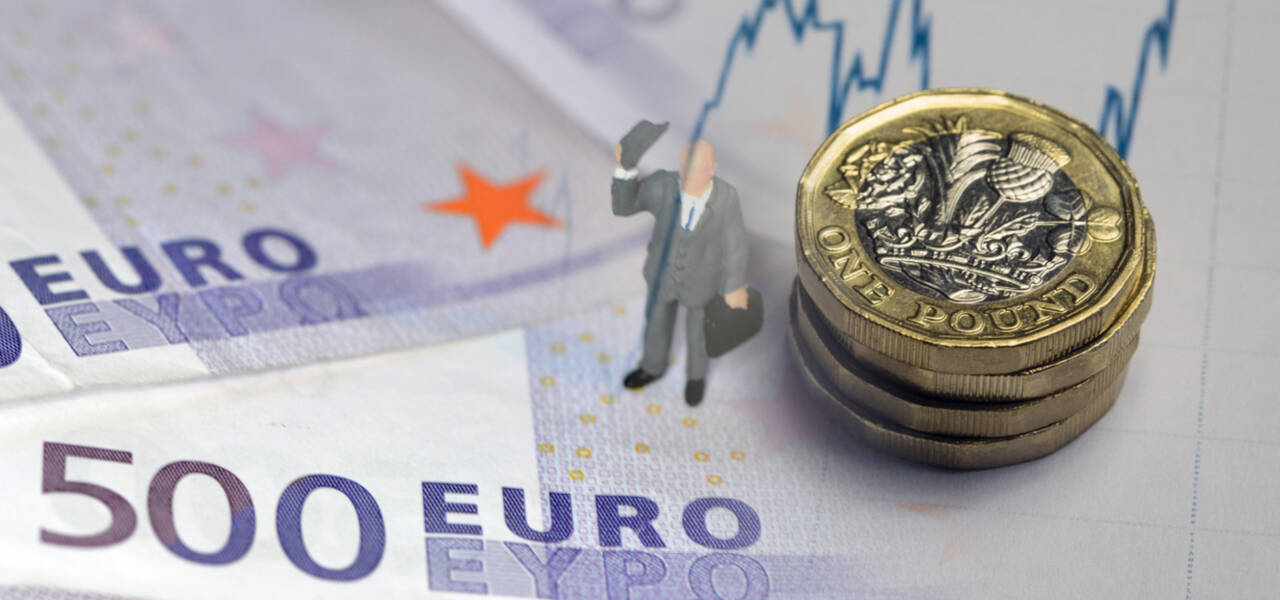 EUR / GBP cai abaixo de 0,8470