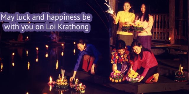 FBS company greeting clients on Loy Krathong!