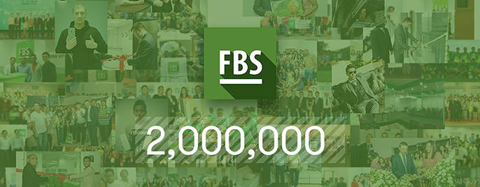 FBS ultrapassa a marca de 2 milhões de clientes