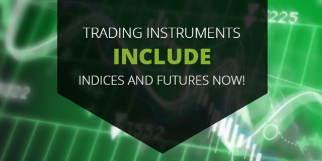 ¡Entre los instrumentos de trading se incluyen ahora índices y futuros!