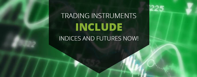 ¡Entre los instrumentos de trading se incluyen ahora índices y futuros!