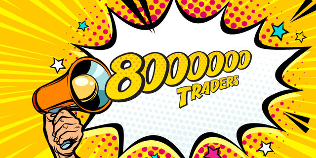 ¡El trader número 8.000.000 se unirá a FBS en cualquier momento! 