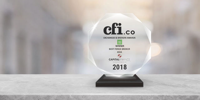 FBS ha recibido el premio 'Mejor Broker de Forex Asia 2018' de CFI