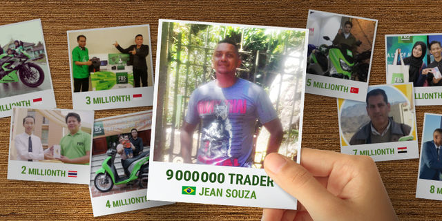 Welcome our lucky 9 millionth trader!