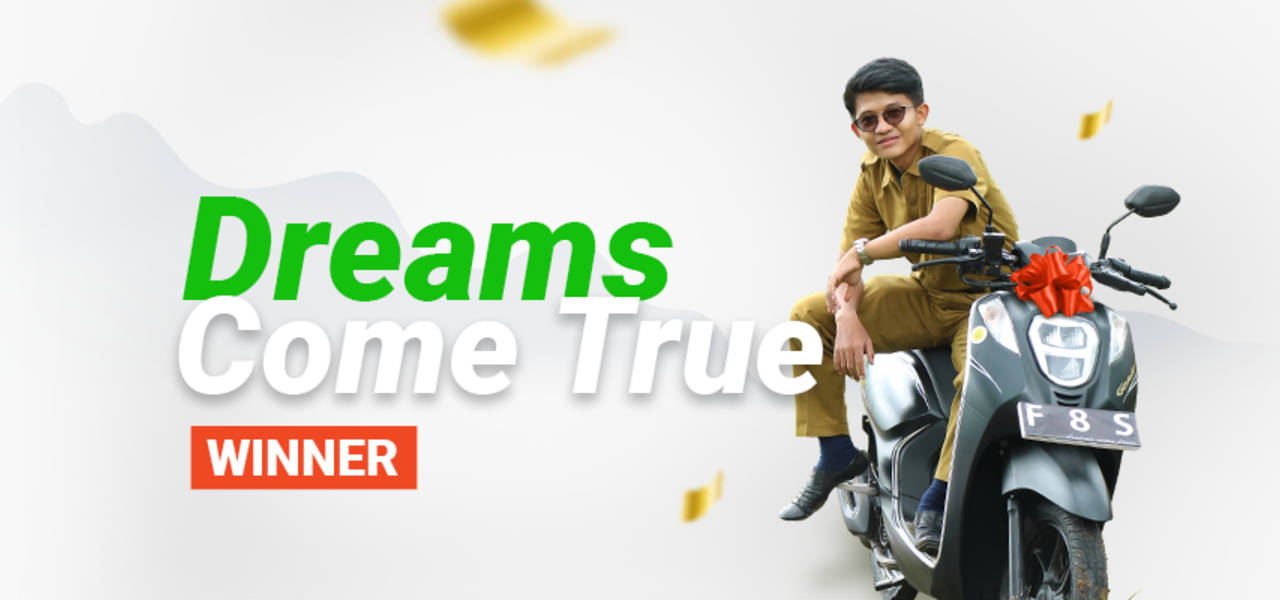 Pemenang Dreams Come True Mendapat Sepeda Motor untuk Membantunya dan Murid-muridnya Berkendara ke Sekolah