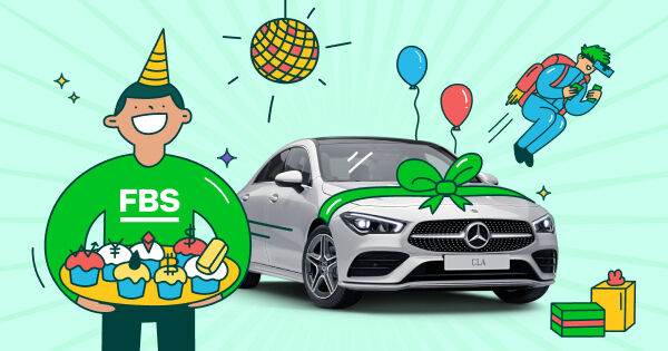 Join FBS Ultimate Trading Birthday to Win Mercedes-Benz CLA-Class
